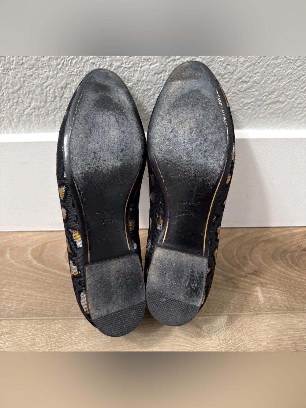 Saint Laurent Glitch Leopard Jacquard Loafer EU37.5/US7.5 - Picture 7 of 8